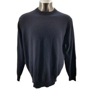 Jos A Bank Men's Blue 100% Cashmere Crew Neck Sweater Sz XL $125